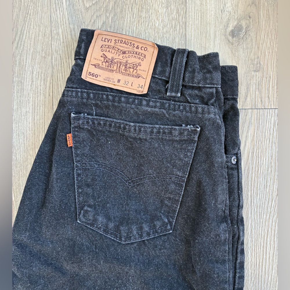 Levi's Men's Dark Gray Relaxed Jeans
